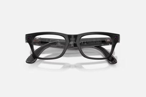 Ray-Ban Meta Blayzer Optics Gen 2 Universal Fit Shiny Transparent Black Demo Lens 54-19 [4]
