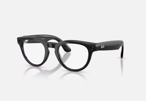 Ochelari Meta - Ray-Ban Meta Headliner Gen 2 Low Bridge Fit Shiny Black Clear/Sapphire Transitions 51-23