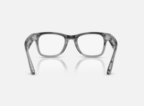 Ray-Ban Meta Wayfarer Gen 2 AI Glasses Shiny Transparent Grey/Sapphire Transitions RW4012 6840MF 53 [5]