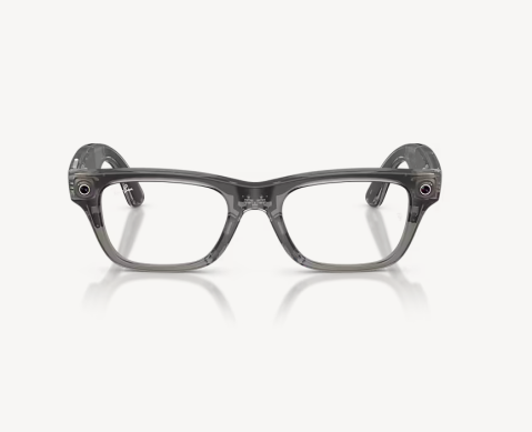 Ray-Ban Meta Blayzer Optics Gen 2 Universal Fit Matte Transparent Ice Grey Demo Lens 50-19 [1]