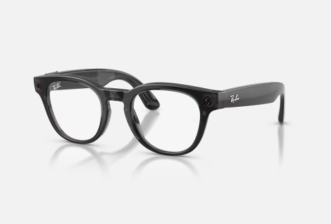 Gadgeturi - Ray-Ban Meta Scriber Optics Gen 2 Universal Fit Shiny Transparent Black Demo Lens 49-22