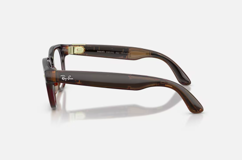Ray-Ban Meta Scriber Optics Gen 2 Universal Fit Shiny Transparent Umber Demo Lens 49-22 [2]