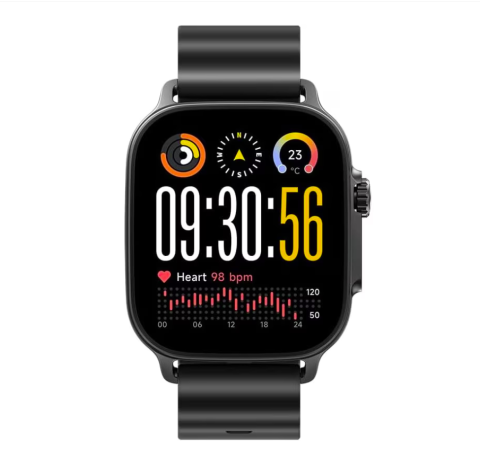 Wearables  - Realme Watch 5, Ecran AMOLED 1.97", NFC, GPS, IP68, Titanium Black