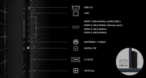 Televizor TCL RGB-MiniLed 98RM9L, 248 cm, Smart Google TV, 4K Ultra HD, 144Hz, Bang & Olufsen, Clasa F (Model 2026) [5]