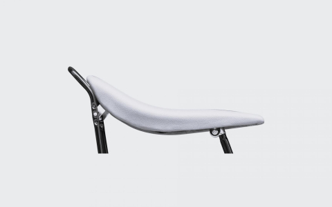 Piese ciclism - Sa banana Strada Mini, HL-2002, 18-3/4"x5-1/2", Spuma cu desitate mare, Alb