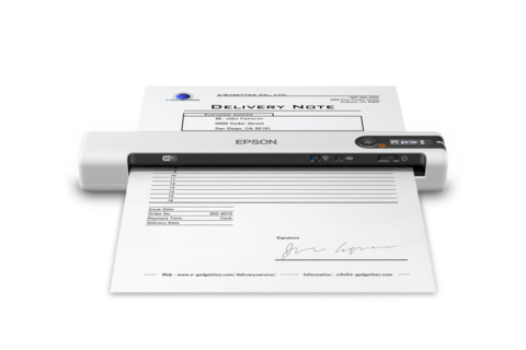 Scannere - Scanner Epson WorkForce DS-80W, A4, Manual, Handheld, USB + WLAN