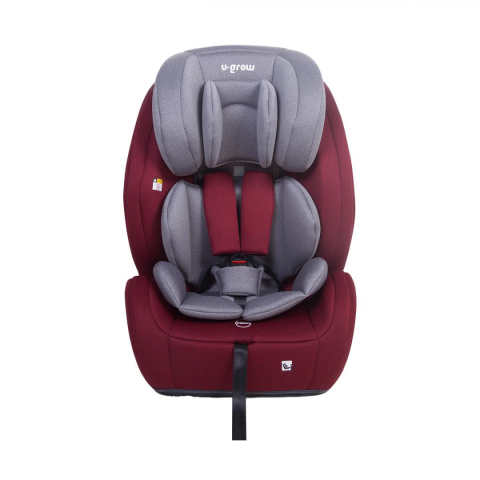 Carucioare & articole transport - Scaun auto 76-150CM(15M-12Y), R129, isofix si top tether, rosu, U-Grow