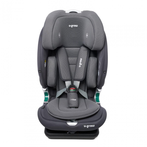 Scaun auto I-size U-Grow Goldfix Plus, isofix, 76-150 cm (9-36 kg), boxa bluetooth, gri [1]
