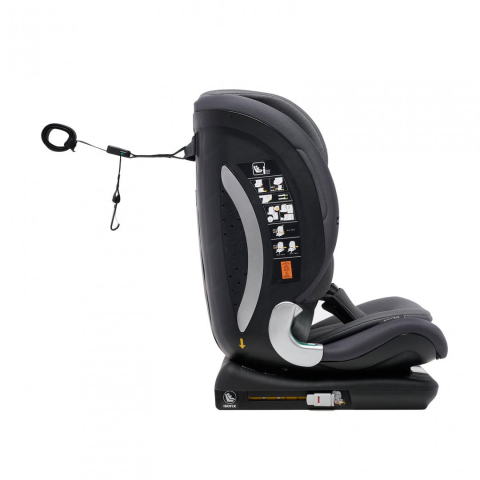 Scaun auto I-size U-Grow Goldfix Plus, isofix, 76-150 cm (9-36 kg), boxa bluetooth , negru [6]