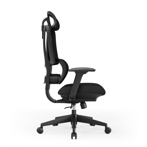 Scaun birou Serioux Aeromesh, Dimensiuni (LxAxÎ): 68,5x67x111-119cm, Capacitate greutate: 150 kg, Material suprafață: Material plasă, Material cadru: Fibră de sticlă de înaltă rezistență, Tip cotieră: [1]