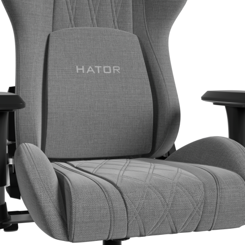 Scaun Gaming Hator Darkside 3M Fabric, pana in 120 kg, Gri [4]