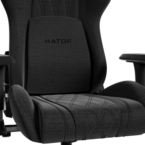 Scaun Gaming Hator Darkside 3M Fabric, pana in 120 kg, Negru [4]