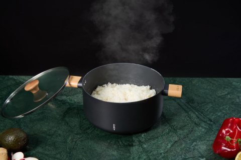 SEMIOALA ALUMINIU + CAPAC 28X14 CM, 7.8 L, RIKITO WATANABE, SAMURAI GOURMET, COOKING BY HEINNER [8]