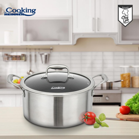 SEMIOALA CU CAPAC, 20x10 CM, 2.8 L TITANIUM3, COOKING BY HEINNER [5]