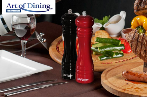 SET 2 RASNITE S&P 20 CM ROSU+NEGRU, ART OF DINING BY HEINNER [1]