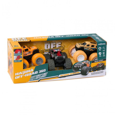 Masinute - SET 3 MASINI OFF-ROAD-360 DE GRADE, MOMKI