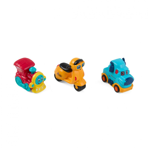 SET 3 VEHICULE ACTIONATE PRIN INERTIE, DIVERSE MODELE SI CULORI, MOMKI [2]