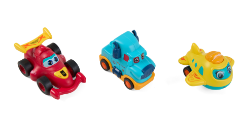 SET 3 VEHICULE ACTIONATE PRIN INERTIE, DIVERSE MODELE SI CULORI, MOMKI [5]