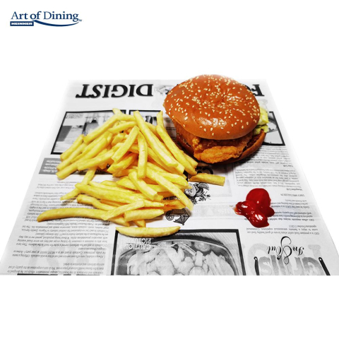 SET 500 BUCATI HARTIE IMPERMEABILA REZISTENTA LA GRASIME TIP ZIAR, 200 x 250 MM, ART OF DINING [7]