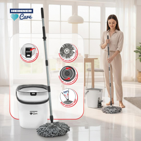 SET CURATENIE CU PEDALA WASH&DRY, CLEAN STEP, GRI [5]