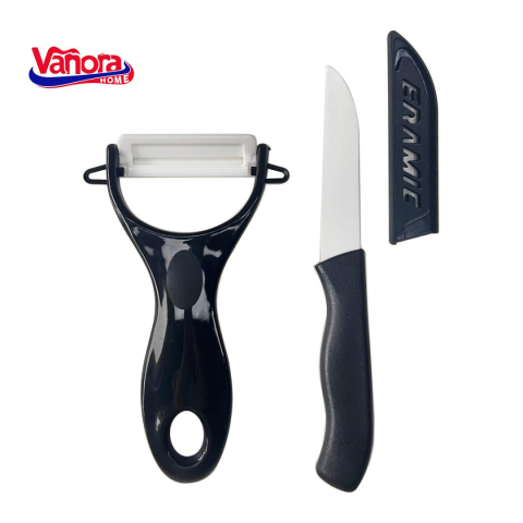 SET CUTIT 7CM+CURATATOR CERAMIC 13x7.6CM (mix 3 culori in bax - 4 rosii, 4 verzi, 4 negre) [2]