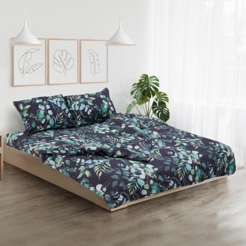 Set de pat king size bumbac, 92 gsm,Jade [2]