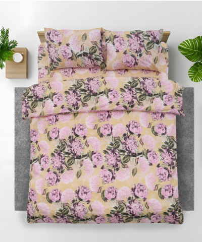 Set de pat king size bumbac,92 gsm,Peony [1]