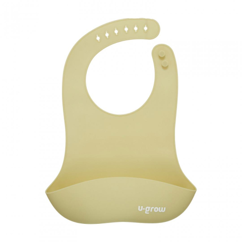 Set diversificare 5 piese silicon : baveta, bol, farfurie, lingurita si furculita, olive, U-Grow [3]