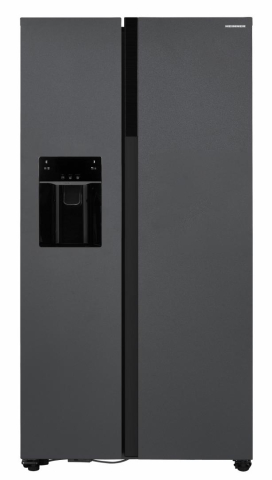 Side by Side HEINNER HSBS-HM513NFIMDXE++, No Frost, 513 L, Clasa E, Dozator apa, Gri antracit texturat [1]