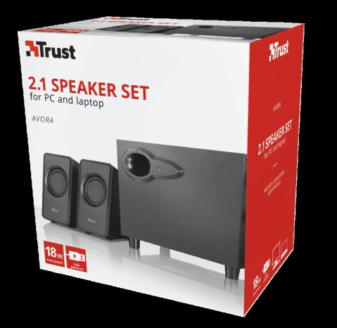 Sistem audio 2.1 Trust Avora 2.1 Speaker Set, 9W, negru [4]