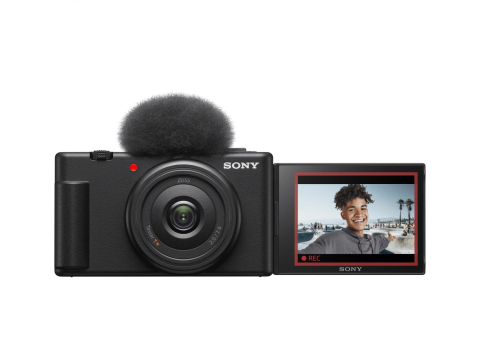 Aparate foto & accesorii - SONY Compact dedicata pentru vlogging ZV-1F 20.1MP, 7.6mm, F2 ISO 125-12.800, 1/32.000s, 4K @30fps, SD/SDXD/SDHC/x1 Micro-HDMI/x1 USB-C, Rafala 3.5-16cps, WiFi/Bluetooth, Senzor CMOS Exmor RS 1"