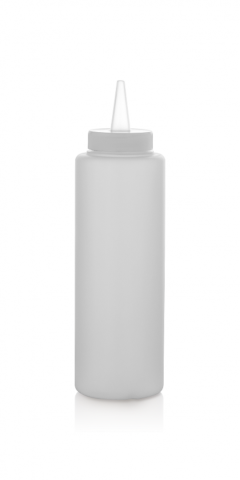 Boluri & Cutii alimente - STICLA DISPENSER SOSURI 330 ML, PLASTIC TRANSPARENT, CHEF LINE, COOKING BY HEINNER