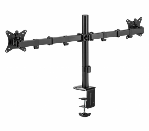Suport 2 monitoare SeriouxMM66-C024, brat articulat monitor, compatibilitate dimensiune ecran 17"-32", greutate maximă suportata: (per ecran): 9kg, VESA: 75x75, 100x100, inclinare: +45°~-45°, pivotare [2]
