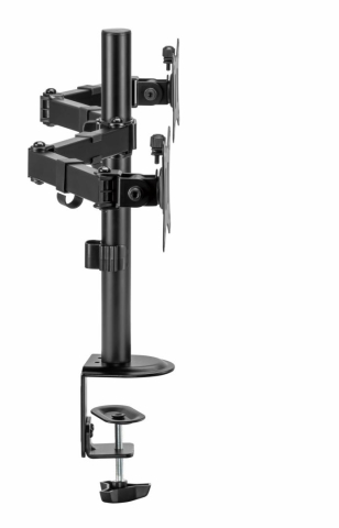 Suport 2 monitoare SeriouxMM66-C024, brat articulat monitor, compatibilitate dimensiune ecran 17"-32", greutate maximă suportata: (per ecran): 9kg, VESA: 75x75, 100x100, inclinare: +45°~-45°, pivotare [7]