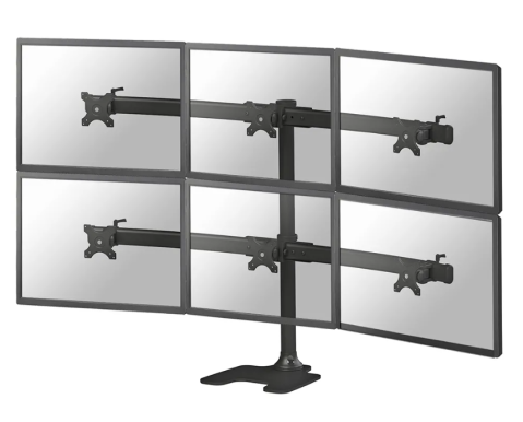 Suporturi TV / Monitor - Suport 6 monitoare Neomounts FPMA-D700DD6, 10-27'', birou, VESA Maxim 100x100 mm