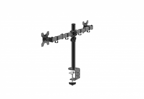 Suport dublu monitor Serioux, MM1903A, mobil, tilt:+/- 90 °, swivel: 180 ° , rotatie 360°, VESA: 75×75 / 100×100mm, compatibilitate 10"-27" , reglabil pe inaltime: 400mm ,extensie braț: 415mm ,greutat [2]