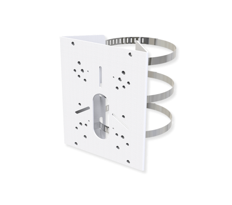 Accesorii - Suport stalp A01, utilizare la montarea camerelor pe stalpi cu diametru 102-127mm, compatibil cu: (AI Weather-proof) Mini Bullet, (AI) Vandal- proof Mini Bullet, (AI) Motorized Bullet, AI PTZ Bullet P