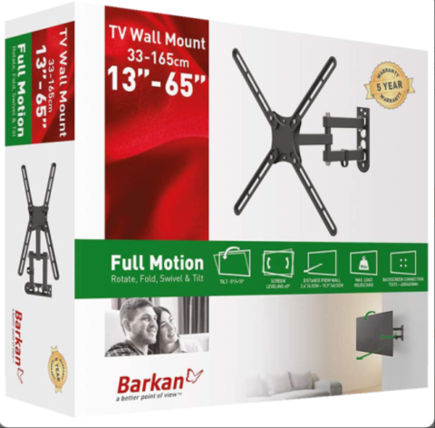 Suport TV Barkan E3433, 65'', perete, VESA Maxim 400x400 mm [1]