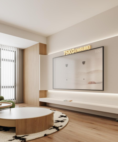 Suport TV Serioux TV22US, Material: Oțel, Plastic, Finisaj suprafață: Electroforeză, Dimensiune ecran compatibil: 32""-100"" Compatibil VESA: 150x100, 200x100, 150x150, 200x200, 300x200, 400x200, 300x [5]