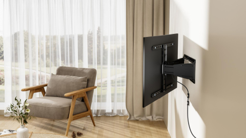 Suport TV UltraSlim Serioux 43-90" 50kg compatibilitate dimensiune ecran 43"-90" VESA 100x200 - 600x400 greutate maxima suportata 50kg Profile 19.5~250mm Tilt +3°~-15° Swivel Range +30°~-30° Screen Le [8]