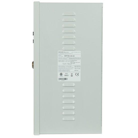Sursa de alimentare pentru sisteme de detectie incendiu 24V/5.5A in cutie metalica Merawex ZSP100-5.5A-40, loc pentru 2 acumulatori 12V/40Ah, Tensiune de intrare: 100/230VAC, eficienta ridicata sub sa [1]