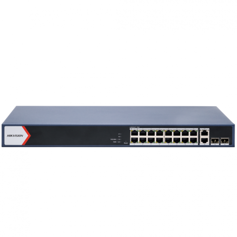 Switch Hikvision Gigabit DS-3E1520P-EI, 16 porturi, PoE [1]