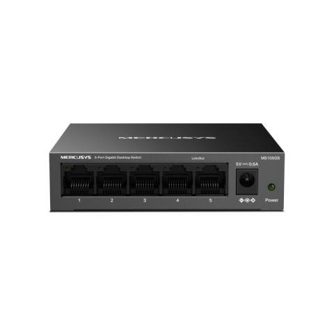 Switch-uri - Switch Mercusys 5-Port Gigabit Desktop Switch, Gigabit, 5 porturi