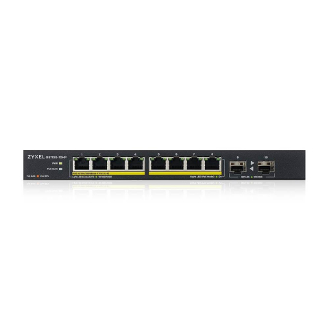 Switch Zyxel GS1100-10HP v2, Gigabit, 8 porturi, PoE [1]