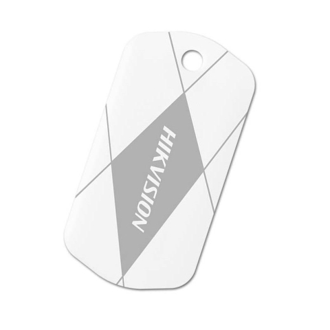 Protectie la efractie - Tag de proximitate Hikvision DS-PTS-MF;Frecventa de operare: Mifare 13.56MHz; Dimensiuni: 50 mm x 26 mm x 4.2 mm, Greutate: 7g; pachet 25bucati
