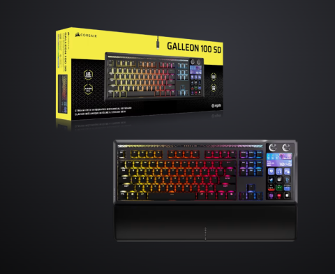 Tastatura Mecanica Gaming Corsair GALLEON 100 SD, RGB, USB, negru, EN US [1]
