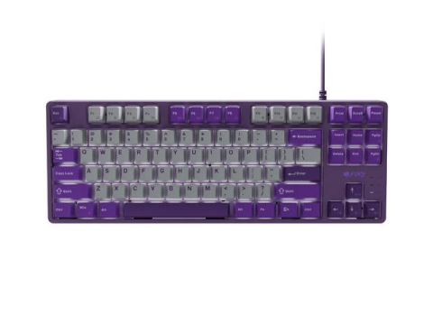 Tastaturi - Tastatura Mecanica Gaming Fury Kanabo K2 TKL, USB, gri-violet, US Layout
