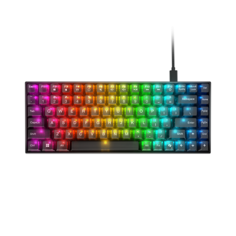 Periferice PC - Tastatura Mecanica Gaming Lenovo Legion K510 Mini Pro, RGB, USB, Negru, US English