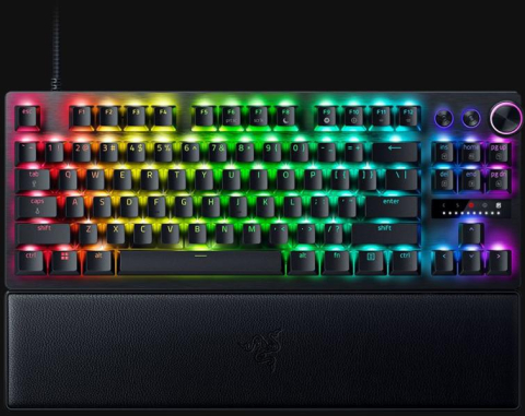 Tastaturi - Tastatura Mecanica Gaming Razer Huntsman V3 Pro Tenkeyless, RGB, USB, negru, EN US