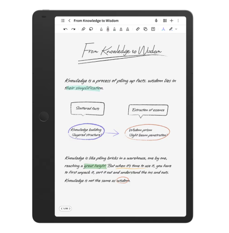 Tableta TCL NOTE A1 NXTPAPER, 11.5" Paper-Like, 256GB, WiFi, Aerolite Gray + Husa Flip + T-Pen [1]